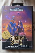 Phantasy Star II Sega Genesis 1990 CIB With Manual And Map,  No Hint Book