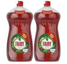 Fairy Washing Up Liquid Clean & Fresh Pomegranate & Grapefruit 1450ml x2 3.79 per litre
