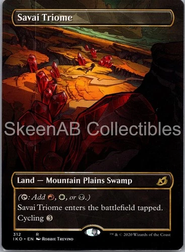 MTG SkeenAB Savai Triome (Showcase) Ikoria: Lair of Behemoths NM
