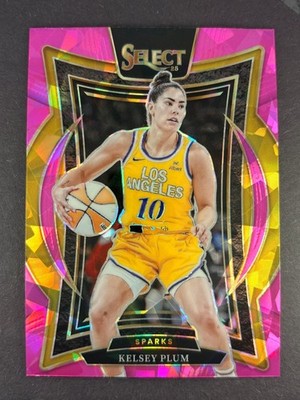 Kelsey Plum - 2025 Panini Select WNBA - Pink Ice Prizm #31 - Los Angeles Sparks