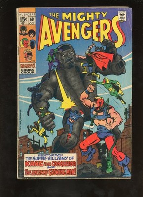 Avengers #69 (1969) Marvel   Kang the Conqueror & Growing Man Key Issue