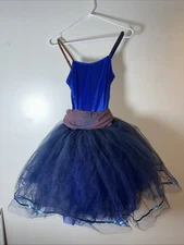 Revolution Dancewear Costume Tutu Royal Blue Size Small /Adult