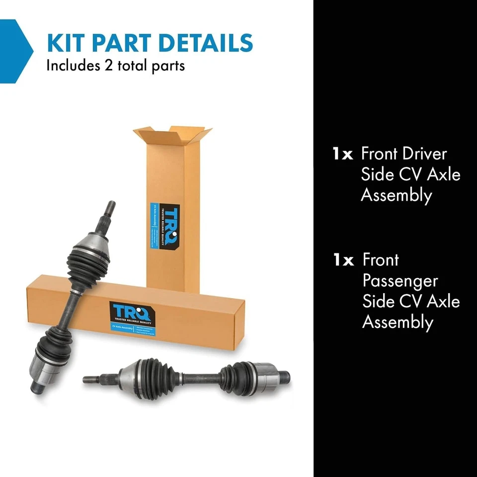 Front CV Axle Assembly Set 4WD Compatible with Dodge Ram 1500 5 Lug OE Replac... Foto 4 de 4