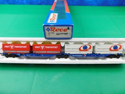 C22 Roco 1:87 H0 Güterwagen 47100 Doppel-Containerwagen Kombiwaggon AC OVP TOP