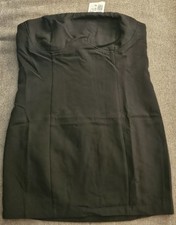 F21 Little Black Strapless Short Dress LBD NWT Vintage Bodycon Gothic XL RARE!🖤