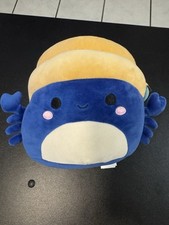 Squishmallows Lenore Crab Small Plush Toy Blu...