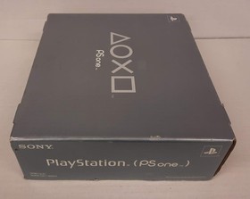 Empty Console Box for Sony PlayStation PSone SCPH-101 Silver Box with Inserts