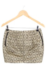 Faith Connexion Minirock Damen 38;M Gold Elegant Glamourös Strukturmuster