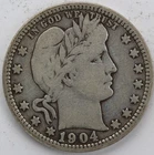 F 1904 O Barber Quarter