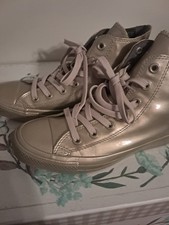 Converse Chuck Taylor All Star Gold Womans Size 7 Shoes High Top