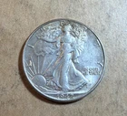 1942 Walking Liberty Half Dollar - Circulated - Some Toning & Luster