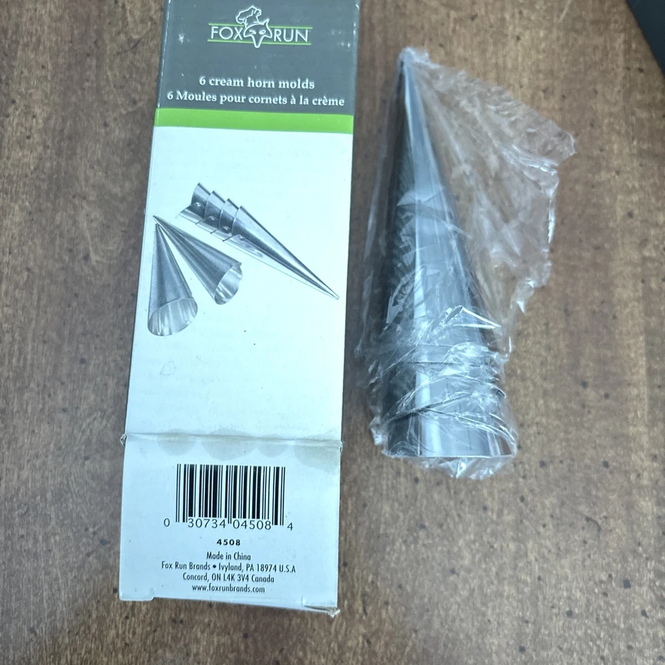 LOT of  Fox Run 4 Cannoli Forms & 6 Cream Horn Molds Stainless NEW - Image 4 of 4