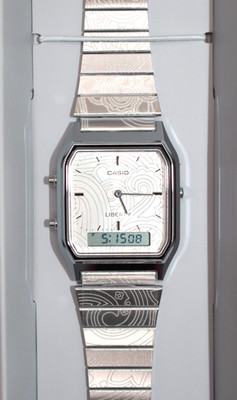 CASIO AQ-230ELT-7AJR Analog Digital Uhr Silber Zifferblatt Liberty London Col...