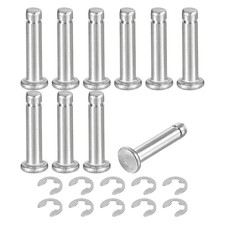 10 Set M4 x 18mm Stainless Steel Cylindrical Shaft Snap Ring Locating Pin