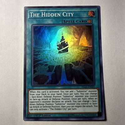 YuGiOh Fists of the Gadgets FIGA-EN049 The Hidden City SUPER RARE 1st Edition NM