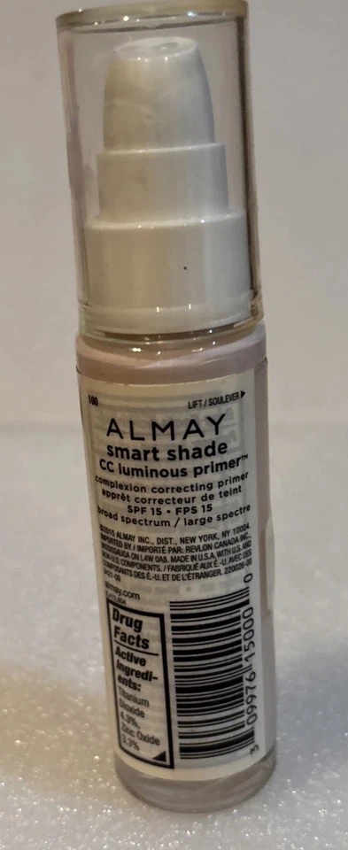 Almay Smart Shade CC Luminous Primer, 1 Fl Oz, Clear SPF 15 - Image 3 of 3