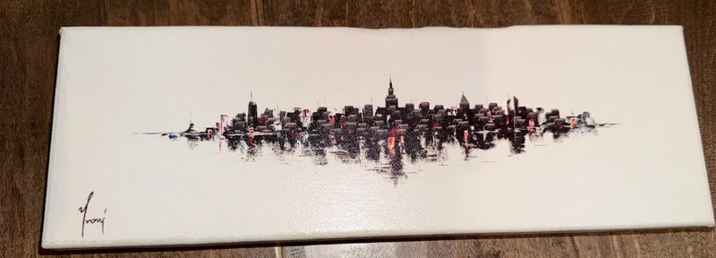 New York City Skyline Canvas Print 12 X 4 X 1.75 Wall Art