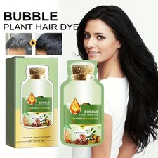 Natural Plant Hair Dye"New Botanical Bubble Hair Dye 20ml x10 packs Shampoo US