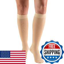Truform Sheer Compression Stockings, 20-30 mmHg, Women's Knee High Length, 30 De