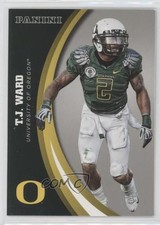 2015 Panini Oregon Ducks Silver TJ Ward #40 4mt