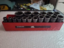 Mac Tools VDP 146-486 7/16" - 1-7/16" 18pc 1/2” Drive Deep Impact Socket Sets Re