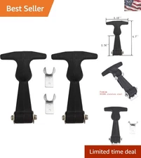 2-Pack 4.7'' Weather-Resistant T-Handle Rubber Draw Latches for Versatile Use