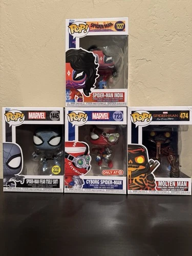 Funko Pop! Vinyl: Marvel Spider-man Figure Lot