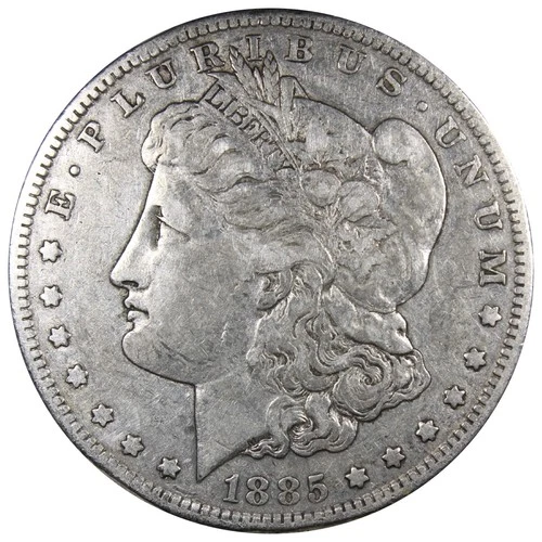 1885-S Morgan Dollar XF+ EXTRA FINE Details Rim Bump A1928