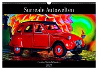 "Calendar 2027 · US Version · Surreal Car Worlds (Wall Calendar 2027 17\" × 12\" La"