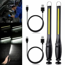 2PCS Rechargeable COB LED Work Light Car Garage Mechanic Inspect Lamp Flashlight