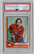 1974 O-Pee-Chee #202 Jacques Laperriere PSA/DNA Auto 10