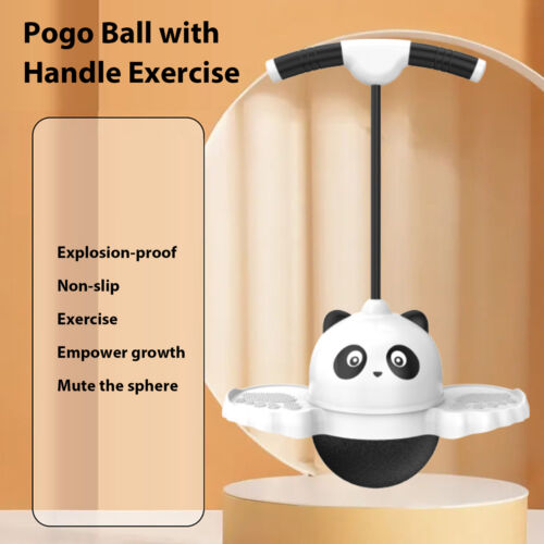 White Kids Pogo Stick Cute Children's Pogo Sticks Anti-Slip Jumping Toy - Picture 6 of 12