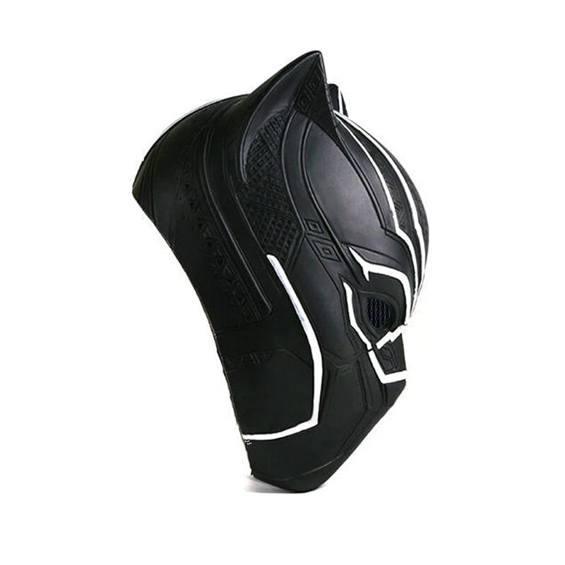 Casco Pantera Negra Juegos con disfraces Cabeza Completa Máscara de Látex para Halloween Fiesta Juguetes Regalos Foto 4 de 4