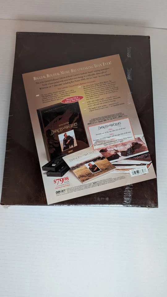 Dances With Wolves VHS Limited Collector's Edition New Sealed Kevin Costner - Image 3 of 4
