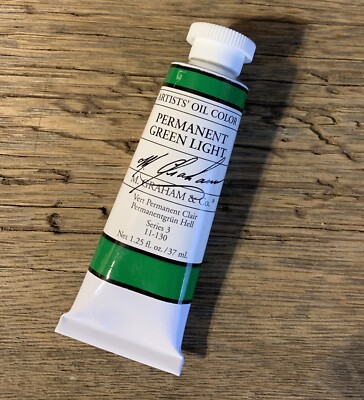 Brand New M Graham oil paint Permanent Green Light  37ml Best Deal!!