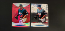 2010 BOWMAN PLATINUM NICK RAMIREZ BASE + RED REFRACTOR/25!! - YANKEES