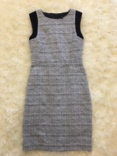 New J Crew Sleeveless Tweed Dress Indigo Blue Sz 2 C4511