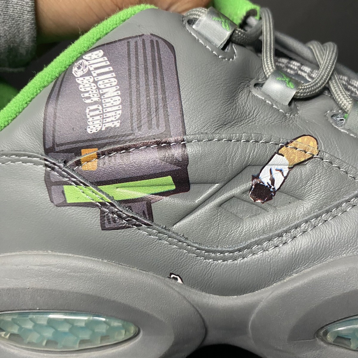 人気話題コラボ!BBC Reebok Beepers & Butts Question Low Grey Reebok Question Low x BBC Ice Cream Beepers & Butts 2020