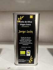 Aceite De Oliva Virgen Extra Ecológico Categoría Superior Jorge León 1/2 Litros