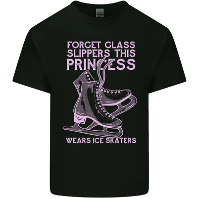 Lustige Skater This Princess trägt Eisschuhe Kinder T-Shirt Kinder
