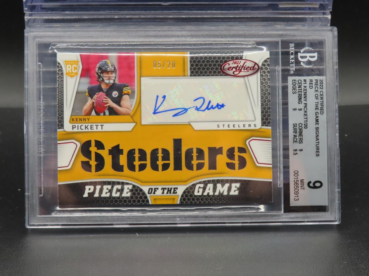 Kenny Pickett Panini Certified Piece of the Game Signature Relics #PGSKP Red