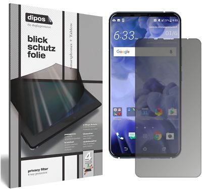 Schutzfolie für HTC U11 Plus Blickschutzfolie matt Folie Display Schutz dipos