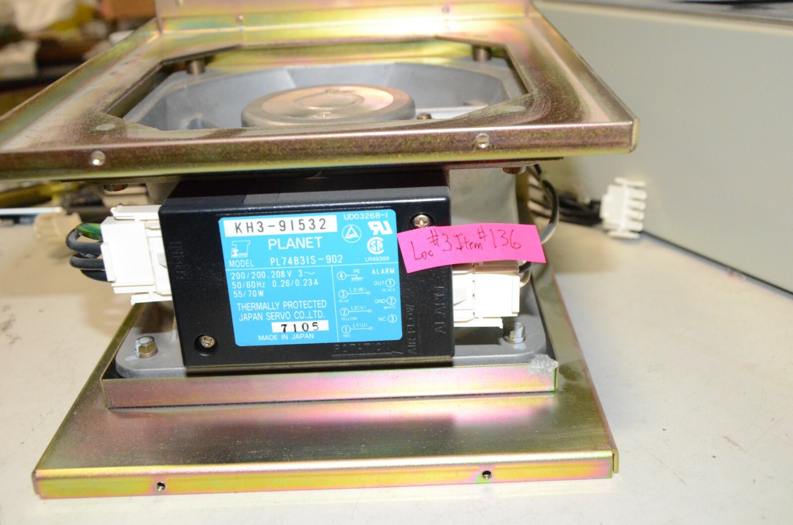 Japan Servo PL74B31S-902 Planet Fan Advantest KH3-91532 UD03268-1 | eBay