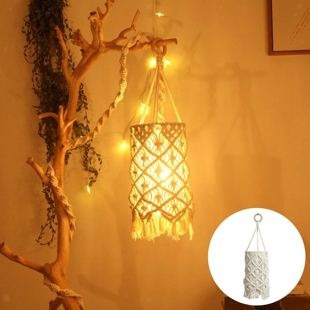 Orange tassel lampshade deals