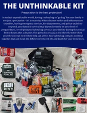 72-hour survival bag for 2 people "Read the full description of the contents"