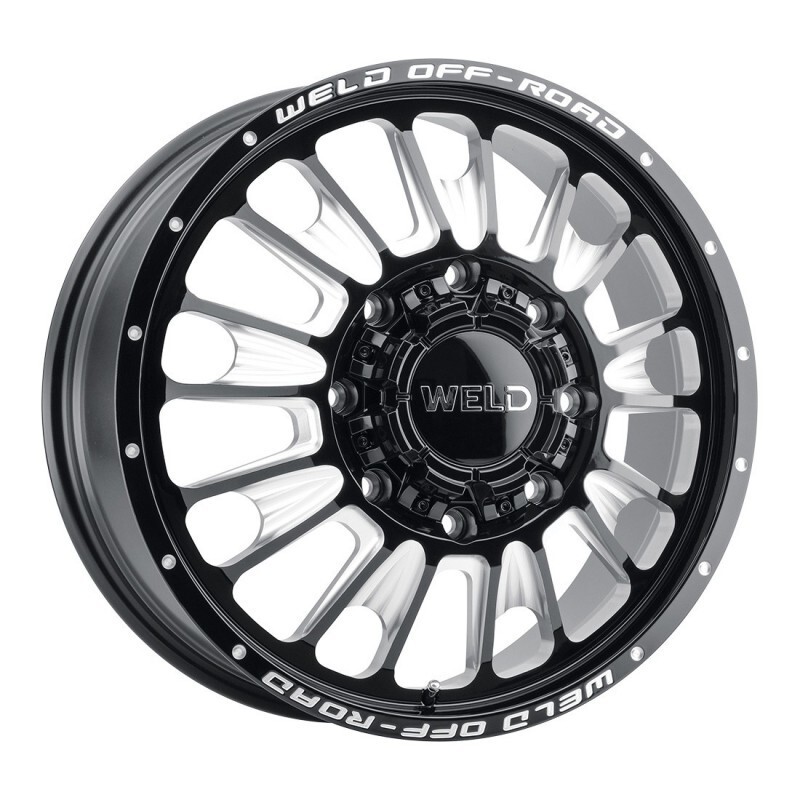 WELD 20x8.25 Scorch Dually W121 Wheel Gloss Black 8x6.5/8x165.1 +