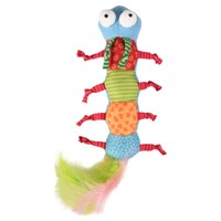 Flamingo Katzenspielzeug Yowly Raupe Mit Federn Und Catnip 29 Cm