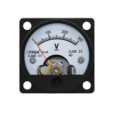DC 0- 300V Analog Voltmeter Analogue Voltage Panel Meter SO45 Directly Connect Y