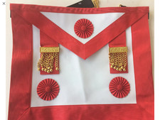 Tablier Maître REAA  franc maçonnerie masonic apron assr