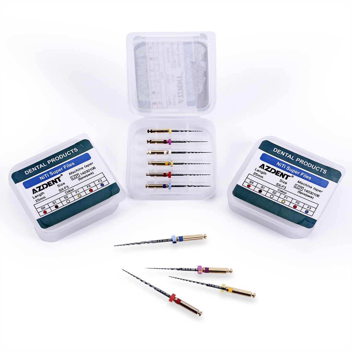 Endo Files AZDENT DENTAL NITI Super Rotary Files SX-F3 Motore Uso - Foto 6